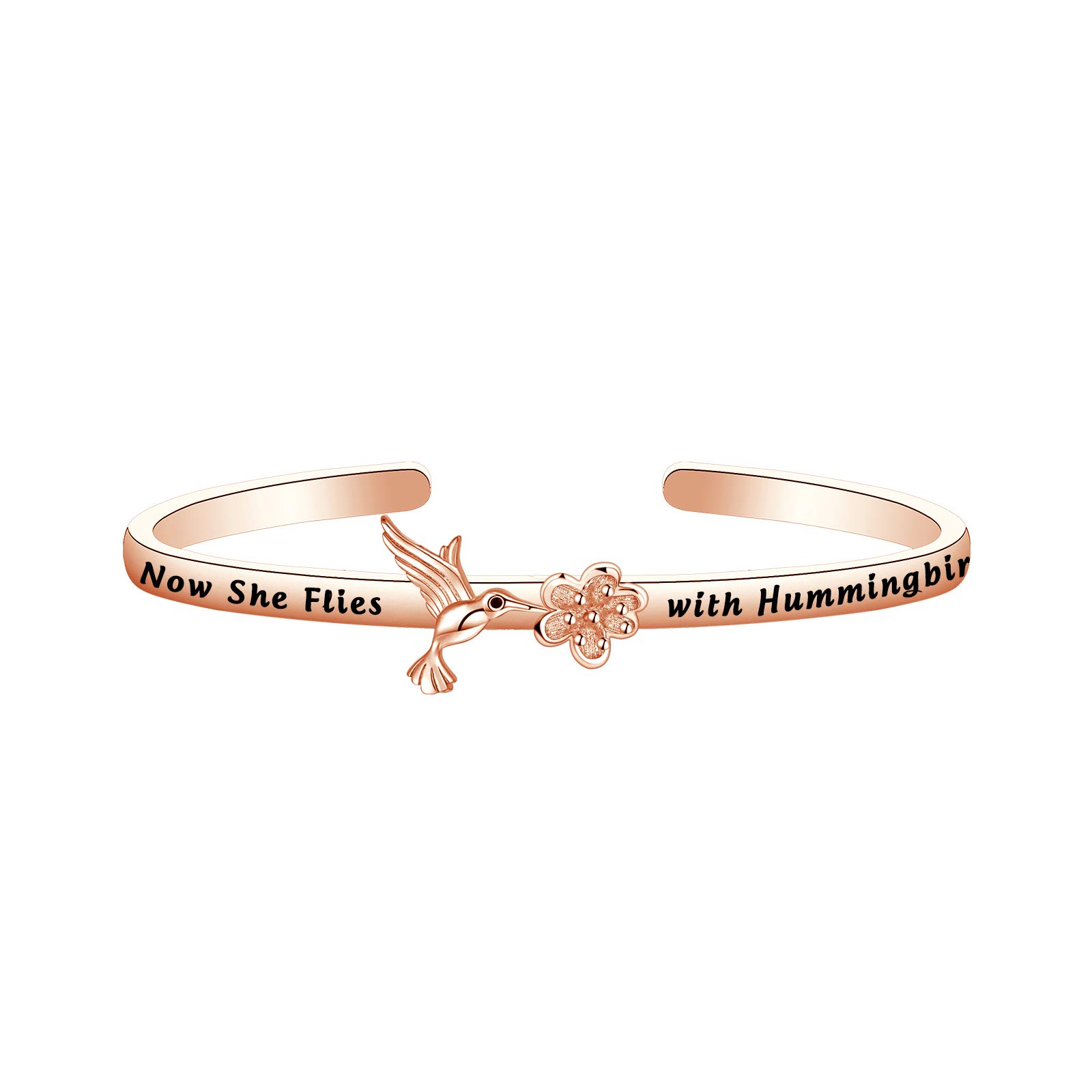 Hummingbird Memorial Bracelet - Sympathy Gift for Her - Bereavement Jewelry for Comfort & Healing