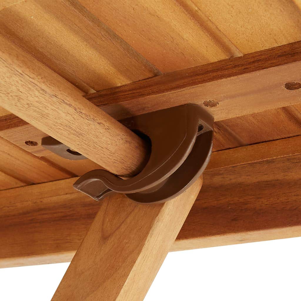 Foldable Acacia Wood Outdoor Table - 35.4