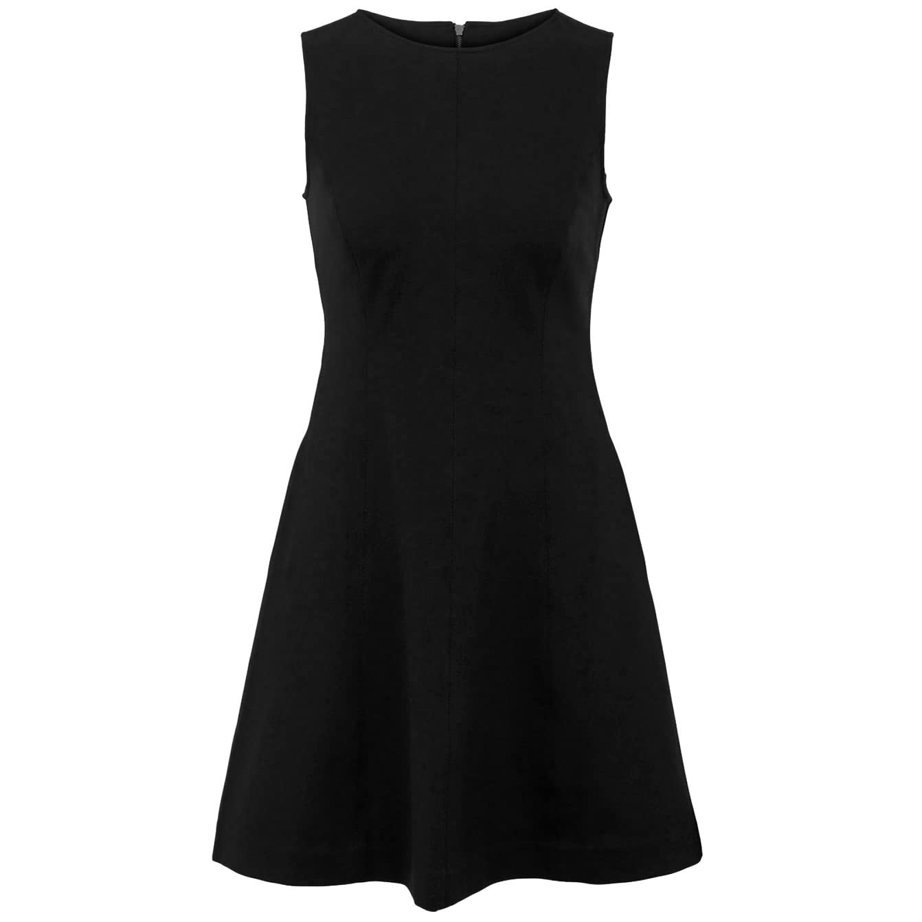 SPANX Women's Black Fit & Flare Sleeveless Dress - Slimming Bodycon Midi Dress for Work, Party & Special Occasions | Perfect for Office, Cocktail Events & Date Nights