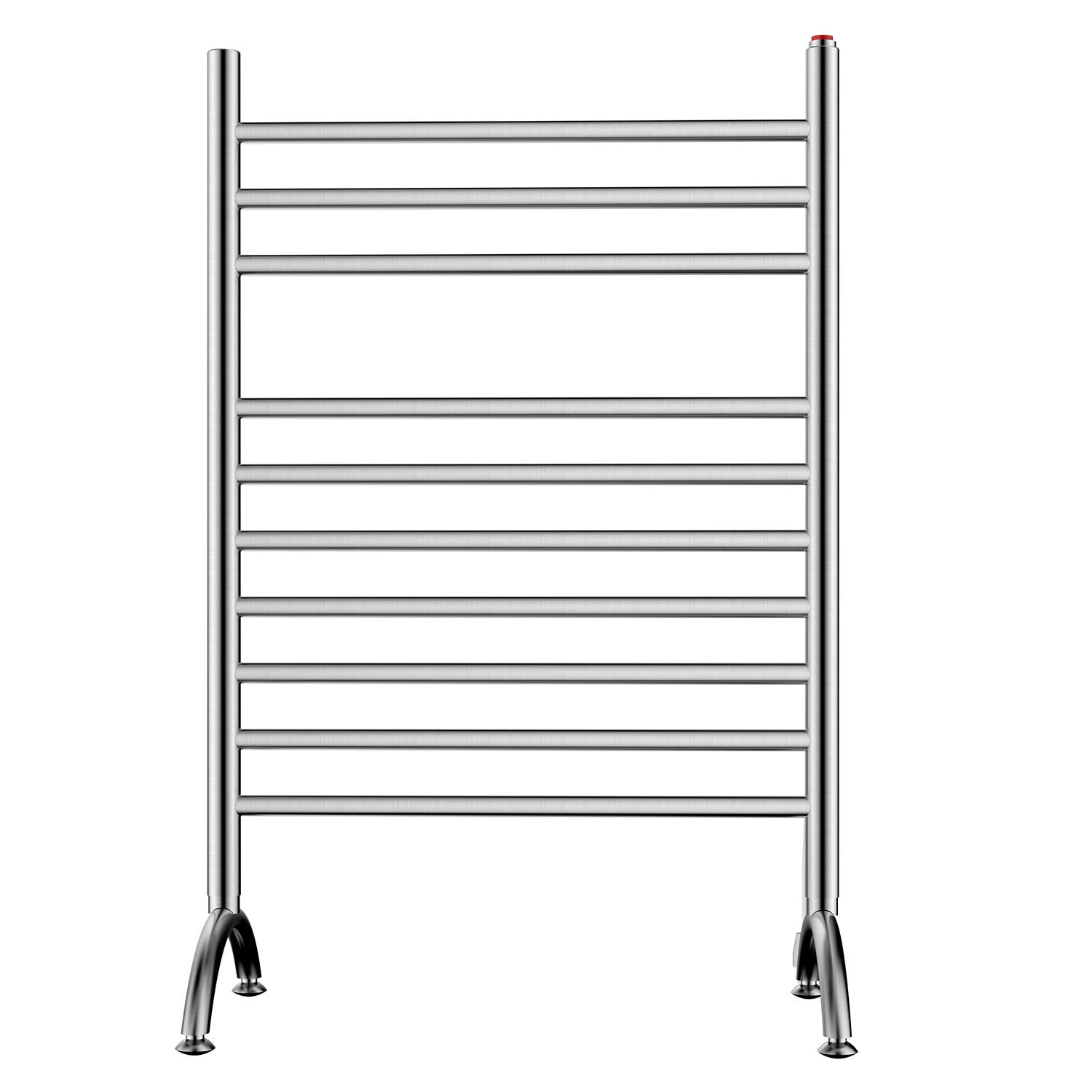 Kingston Brass TWF3123SN Templeton Freestanding Plug-in Towel Warmer - Brushed Nickel Finish | Bathroom Luxury Heated Towel Rack for Spa, Hotel & Home Use