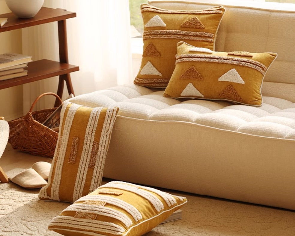 Modern Decorative Throw Pillows for Couch & Living Room - Stylish Square Sofa Pillow Covers & Cushions - Perfect for Home Decor, Lounge Relaxation and Interior Design Accents