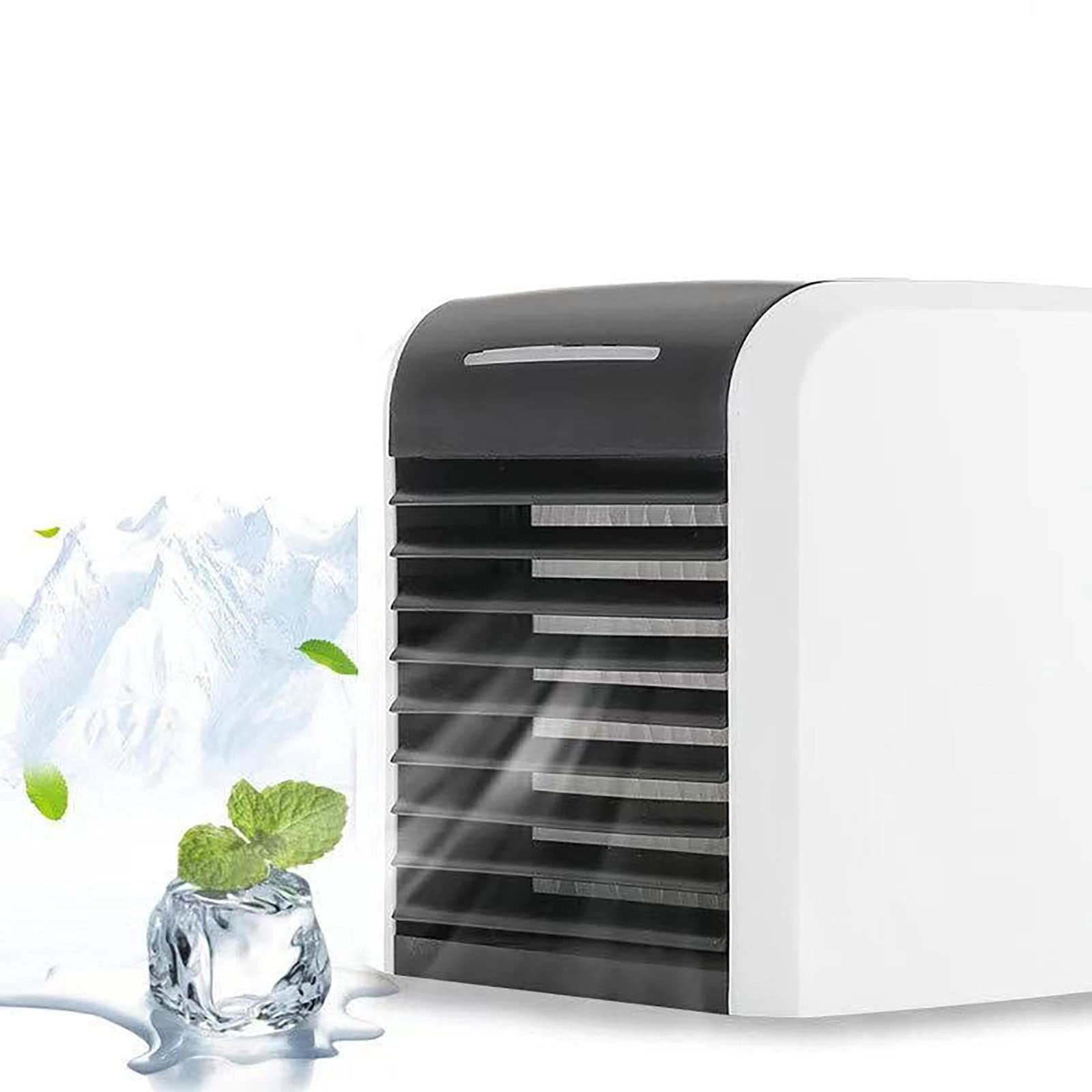 Portable Air Cooler with 3 Fan Speeds & Humidifier - USB Desktop Mini Air Conditioner Fan for Office, Home, Bedroom - Super Quiet Evaporative Cooling Fan with 250ml Water Tank for Personal Space Cooling