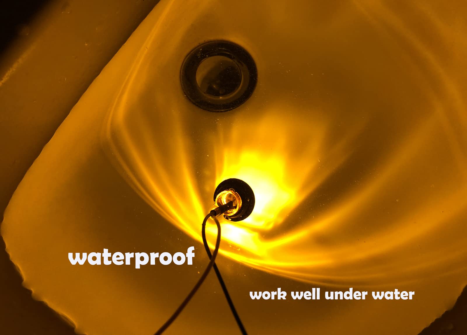 50Pcs Amber 3-LED 12V 3/4