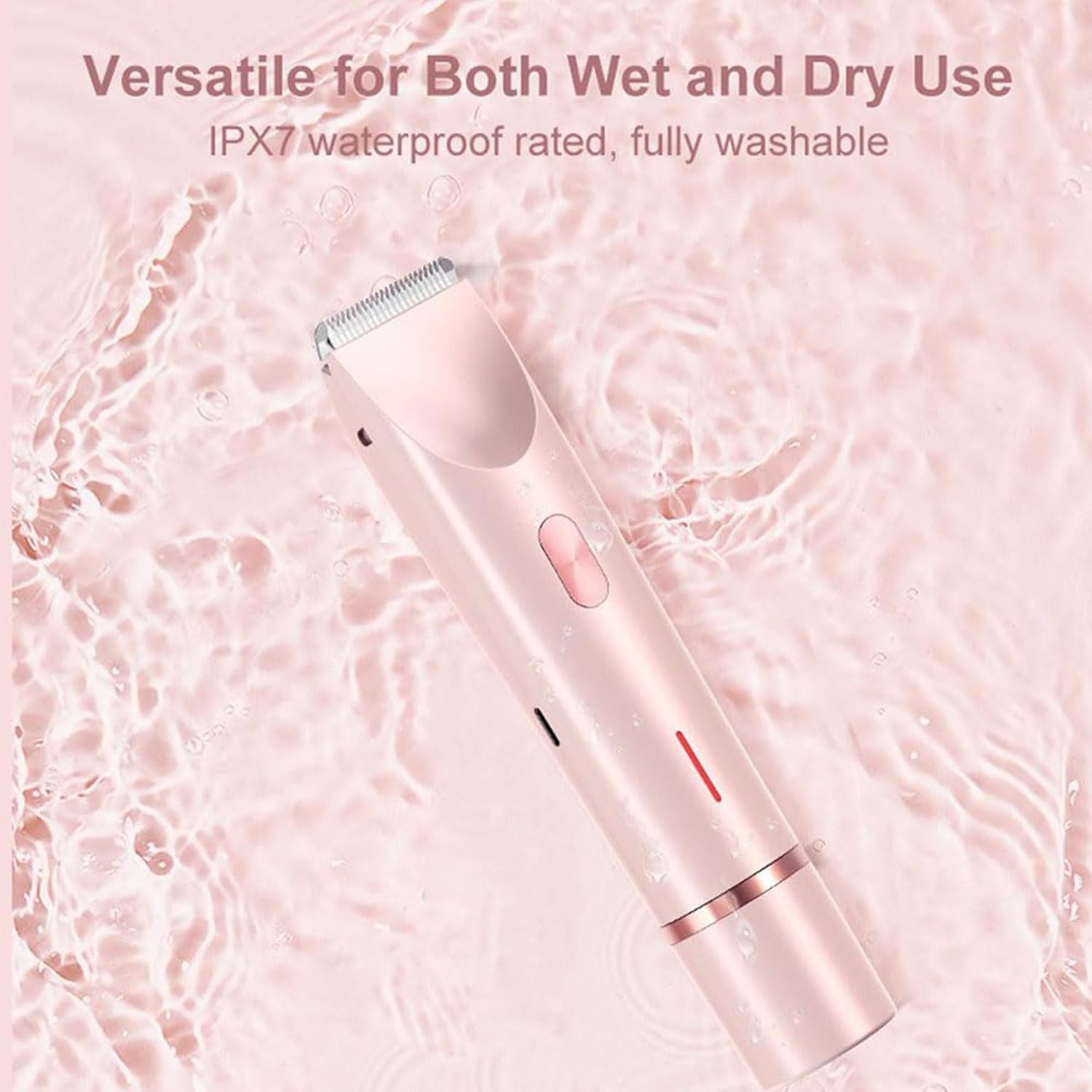 Upgraded Smoovi 2.0 Bikini Shaver - 2-in-1 Electric Razor for Legs & Bikini Area, Waterproof for Wet/Dry Use - Perfect for Travel & Smooth Skin Care