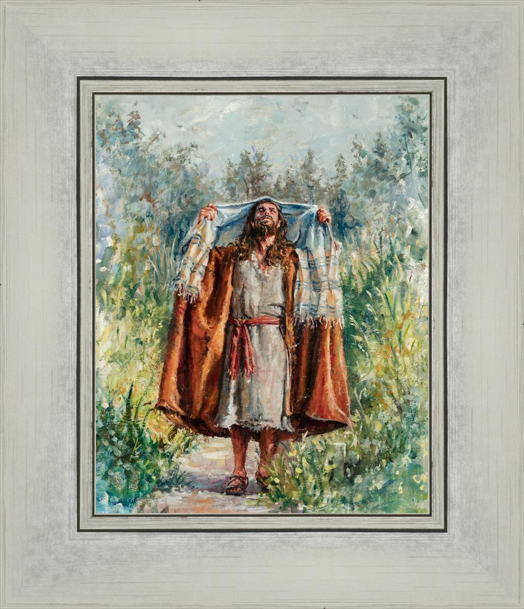 Jesus in the Wilderness - Religious Wall Art for Home & Church Decor - Inspirational Christian Gift for Prayer & Meditation Spaces