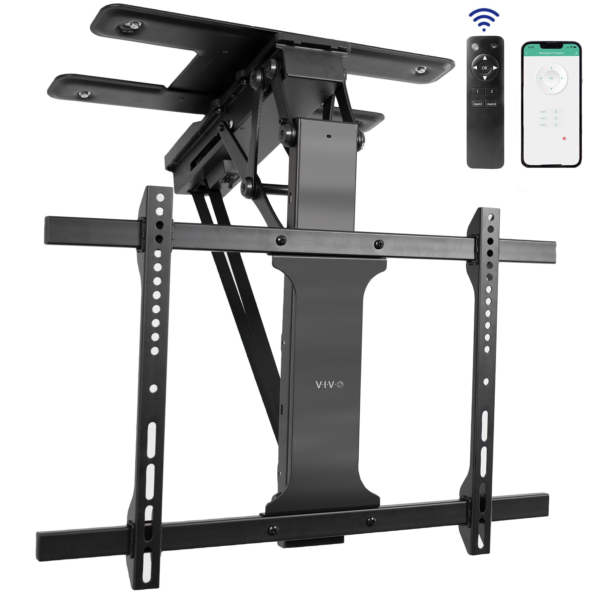 Heavy Duty Electric Flip Down Swivel TV Mount for 32