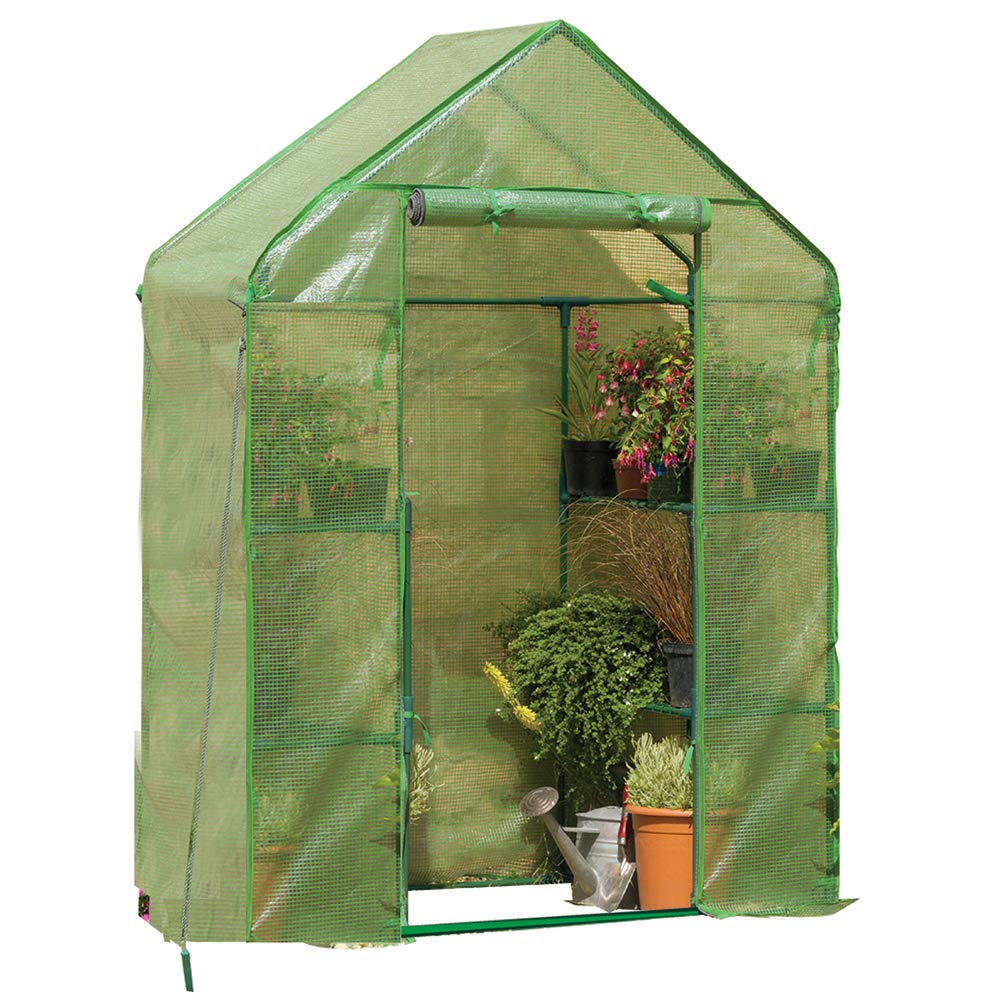 Gardman 7620 Walk-in Greenhouse for Outdoor Gardening - Durable & Spacious Plant Growing Shelter for Backyard, Patio or Balcony
