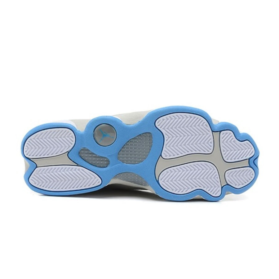 Air Jordan 13 Retro Sneakers - Neutral Grey & University Blue Colorway | Men's Basketball Shoes for Court & Street Style