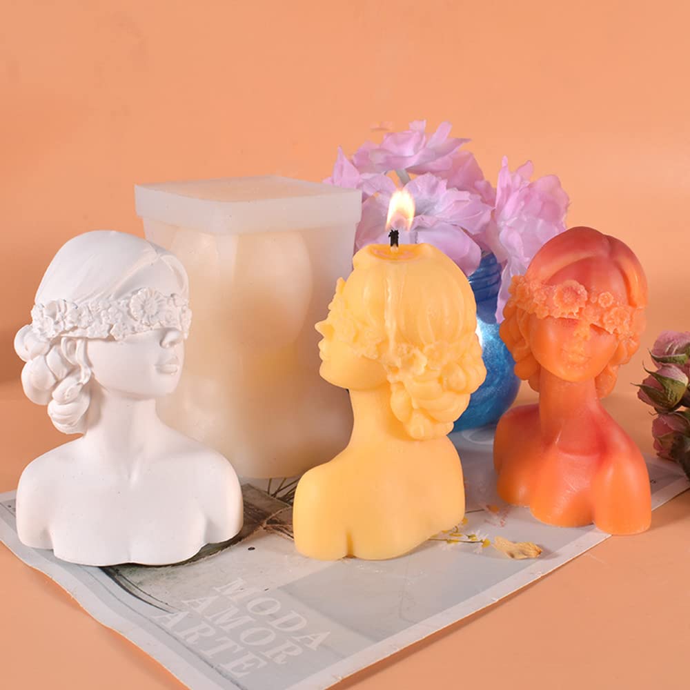 Radiance Store Silicone Candle Mold - 3D Female Body DIY Candle Making Kit for Candles, Soaps & Crafts | Perfect for Home Decor, Spa Gifts & DIY Projects