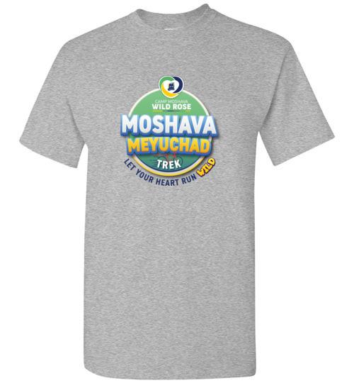 Moshava Wild Rose Short Sleeve Two-Sided Graphic T-Shirt for Women - Soft Cotton Casual Tee for Hiking, Travel & Outdoor Adventures