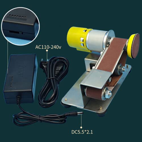Electric Belt Sander - Professional Polishing & Sharpening Machine with Fixed Angle for Knives, Tools & DIY Projects | Perfect for Woodworking, Metalworking & Home Workshop Use