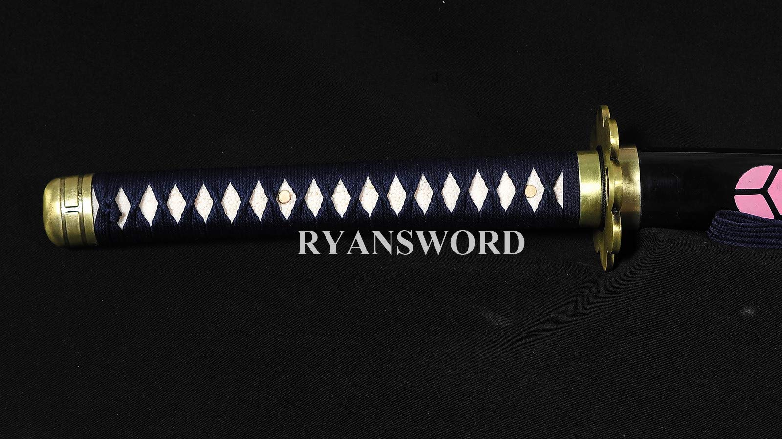 Shusui Sword - One Piece Anime Roronoa Zoro Katana with Folded Steel Blade, Full Tang, Sharp Edge - Perfect for Cosplay, Collection & Martial Arts Training