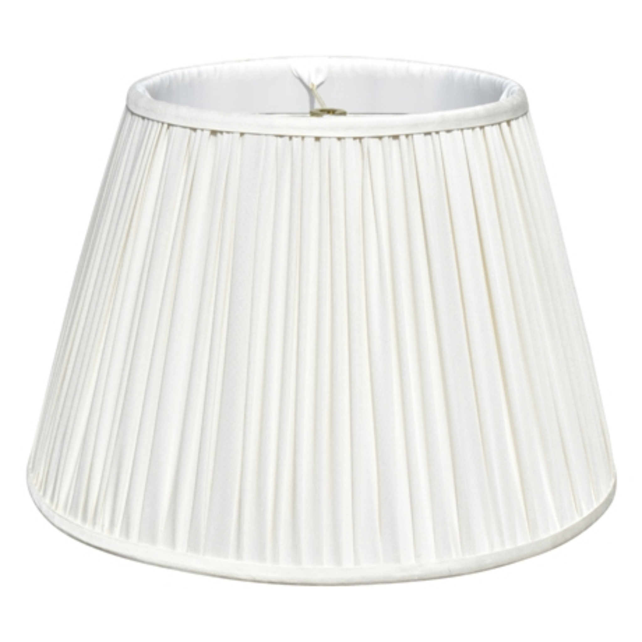 British Short Empire Lamp Shade in Egg Shell - Vintage Style Ceiling Light Fixture for Living Room, Bedroom & Dining Room Decor
