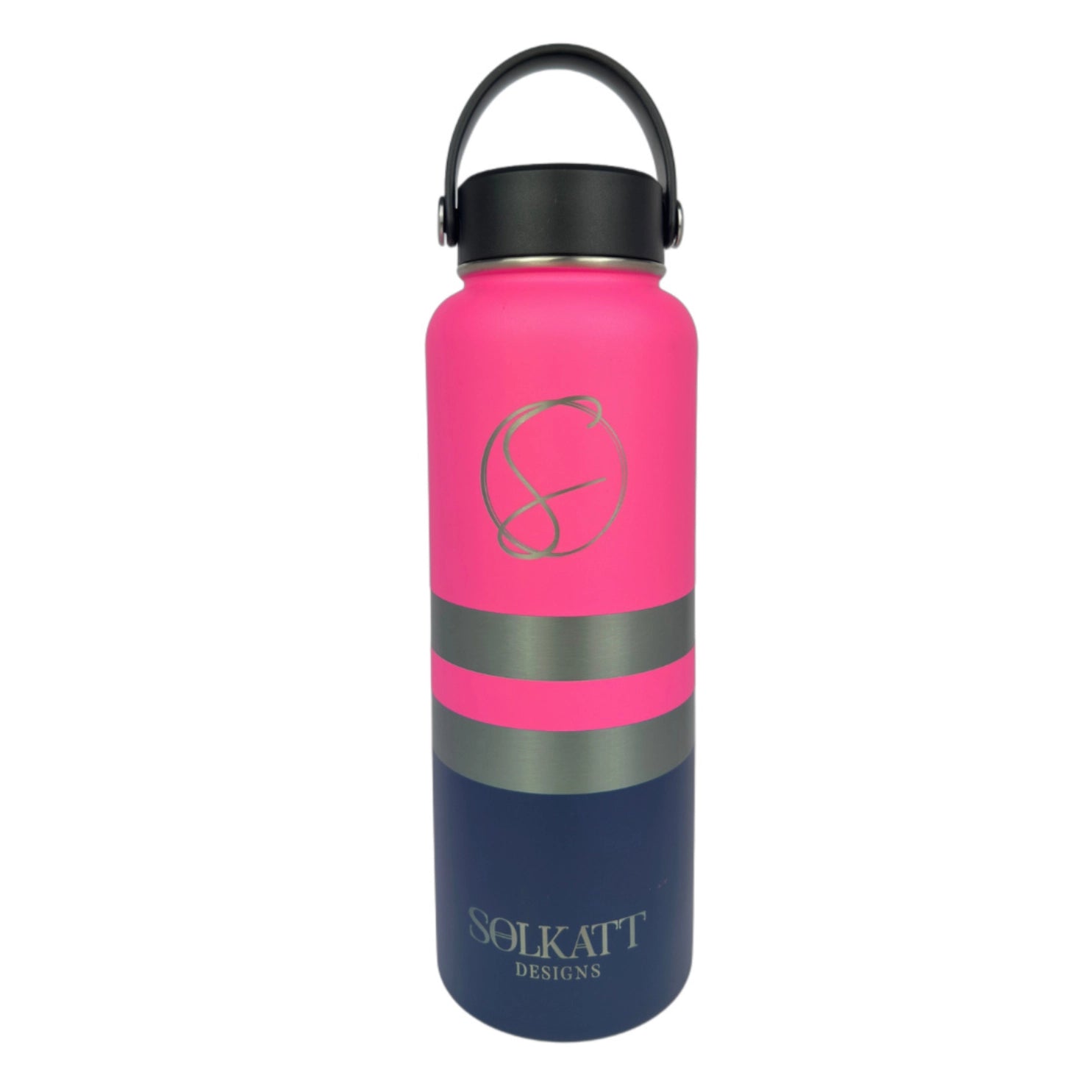 Plastered Pink Insulated Tradie Water Bottle 1.2L Stainless Steel - Leakproof & Durable for Construction, Hiking & Outdoor Activities