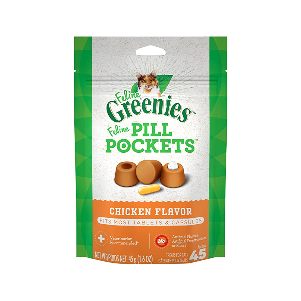 Healthy Chicken Flavor Pill Pockets for Cats - Easy Medicine Hiding Treats - Perfect for Picky Eaters & Stress-Free Medication