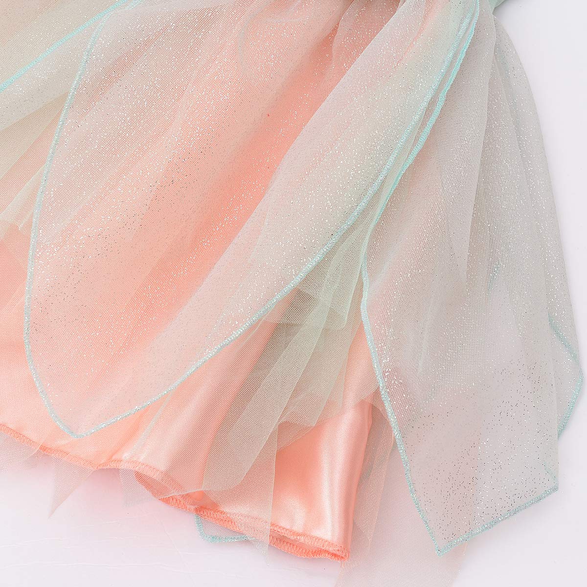 Fairy Costume Dress for Girls - Green Princess Tutu Dress with Headband & Wings | Flower Girl Outfit for Birthday Parties, Halloween & Dress-Up Play