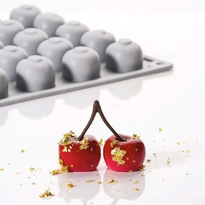 35-Piece Cherry Silicone Mold Set for Baking, Candy Making, Chocolate & DIY Crafts - Perfect for Cupcakes, Ice Cubes, Soap & Resin Art