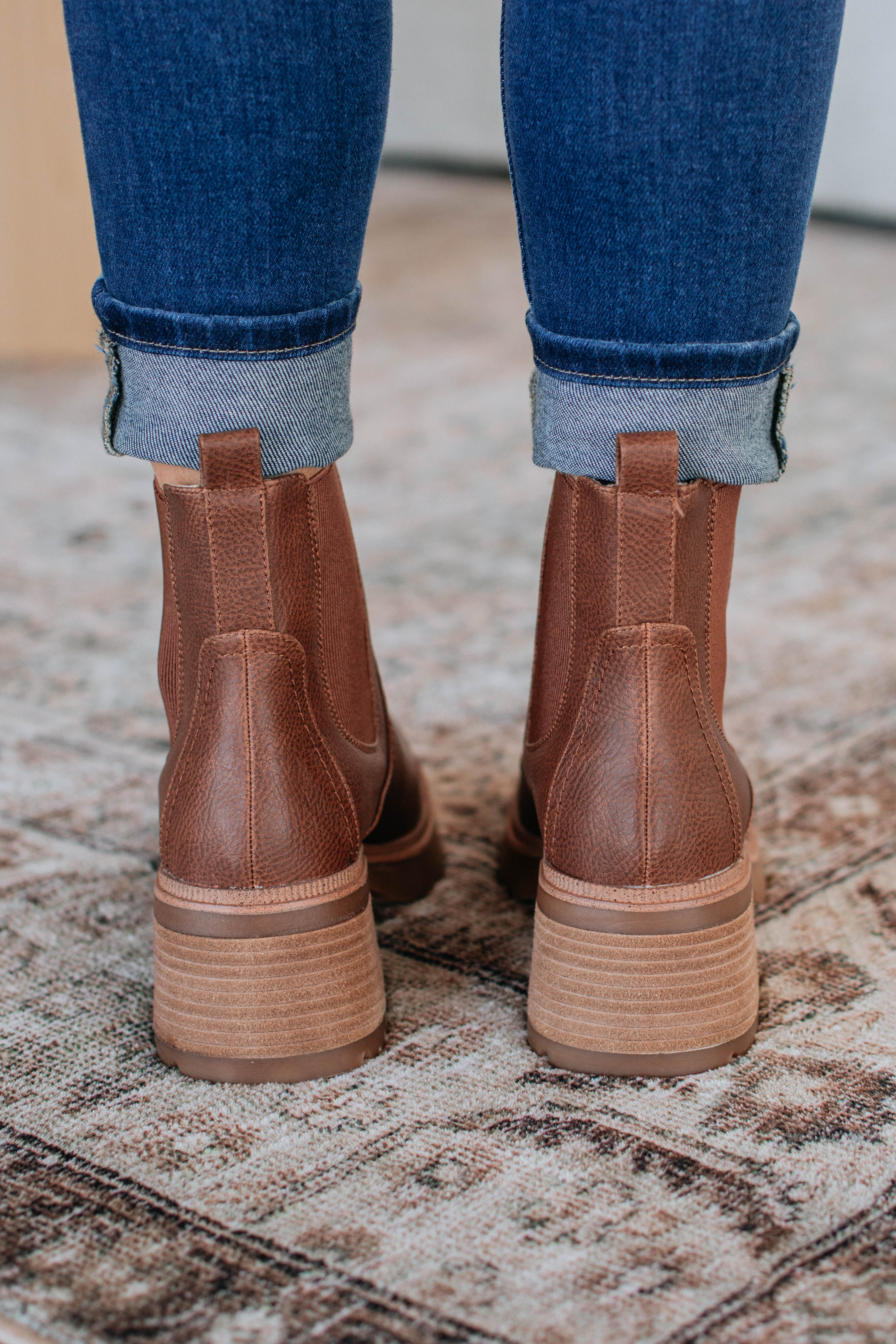 Making My Choice Boots - Chestnut Brown Leather Ankle Boots for Women | Comfortable & Stylish for Fall, Winter & Everyday Wear