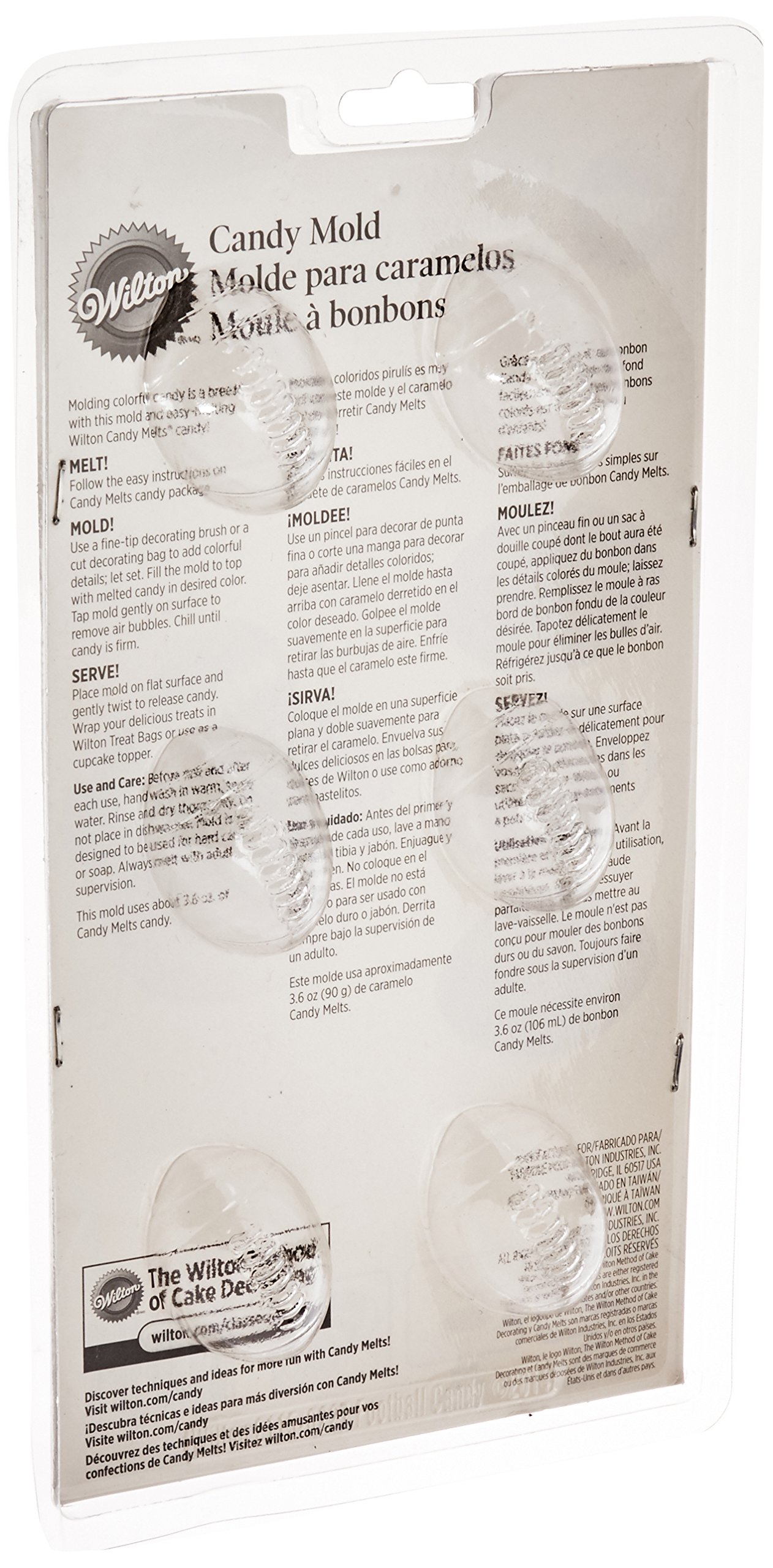 Wilton Football Candy Mold - Perfect for Birthday Parties, Game Day Treats & DIY Chocolate Making