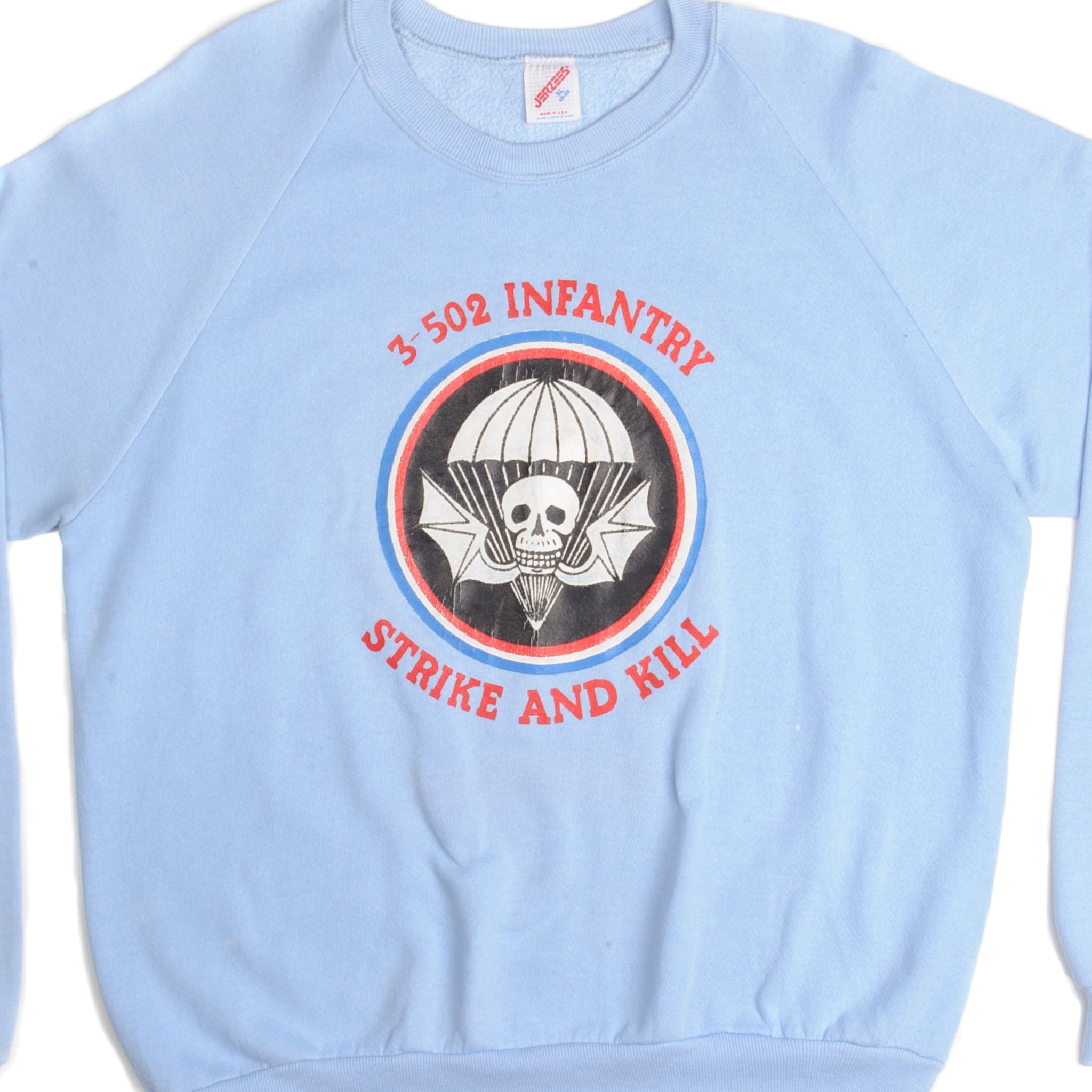 Vintage US Army 3-502 Infantry Sweatshirt - XL Size, 100% Cotton, Made in USA | Military Apparel for Men, Vintage Army Style Hoodie for Casual Wear & Outdoor Activities