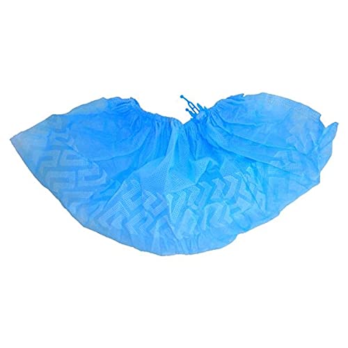CleanPro Disposable Heavy-Duty Polypropylene Shoe Covers with Non-Skid Treads - 1500 Count Refill Pack (Blue, Universal Fit) for Hospitals, Clean Rooms & Home Use