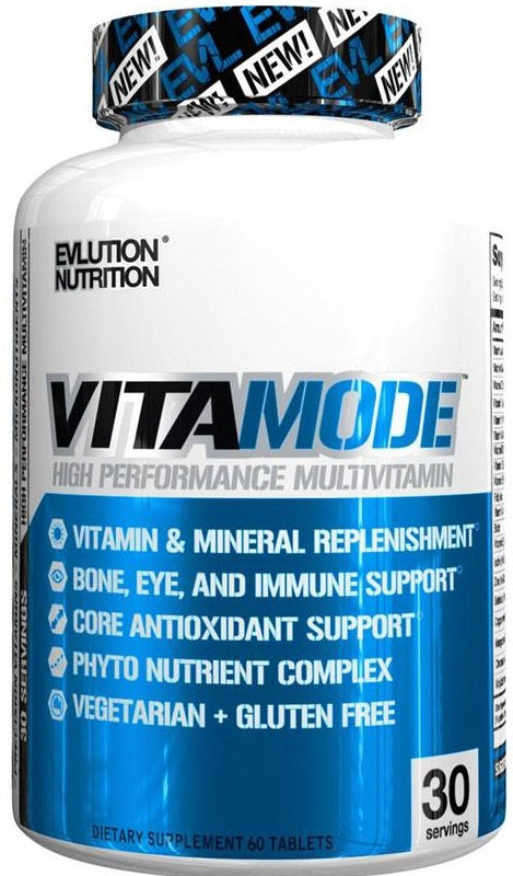 EVLution Nutrition VitaMode Multivitamin Supplement - 60 Tablets for Daily Energy, Immunity & Overall Health | Perfect for Active Lifestyles & Fitness Enthusiasts