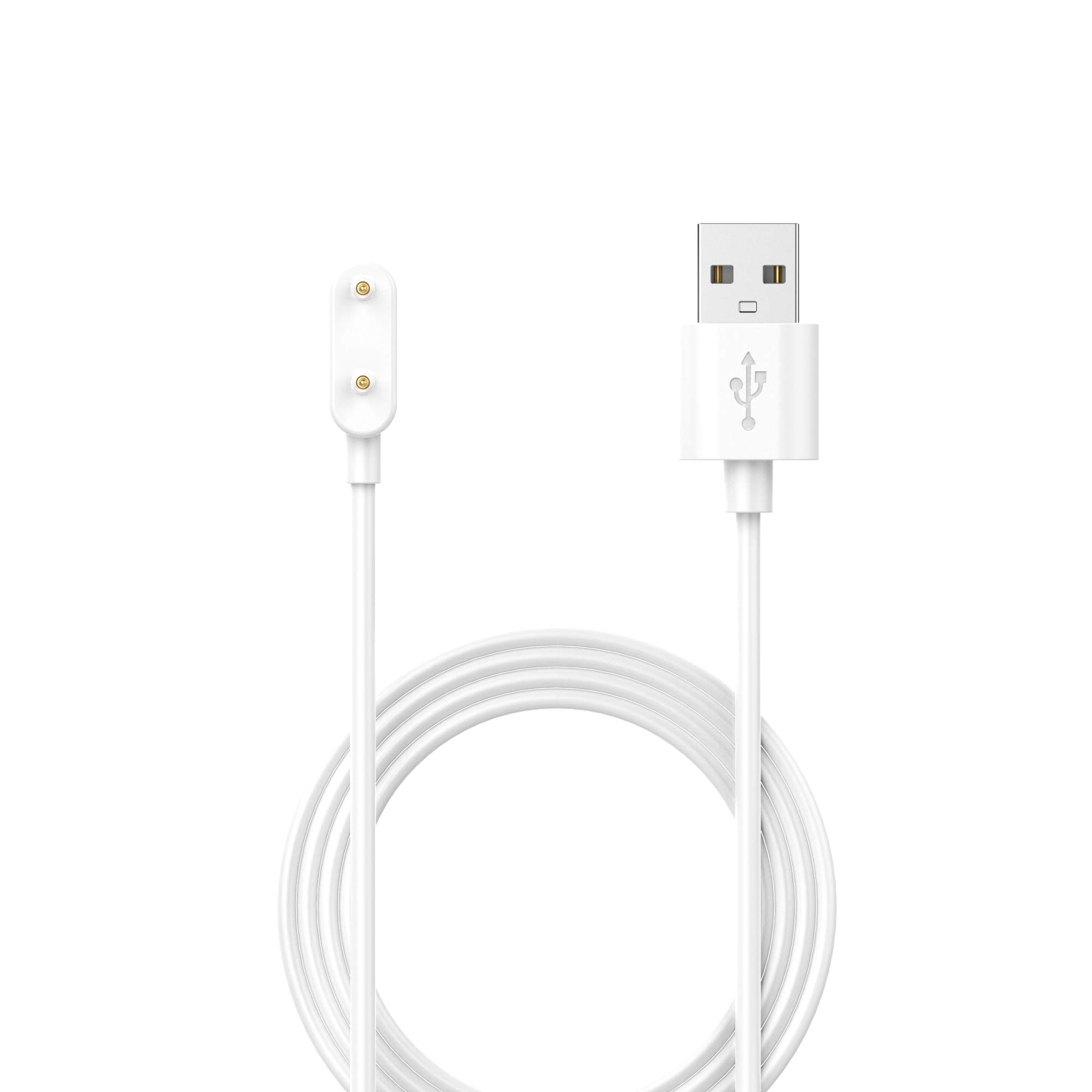 Huawei Honor Band 6 Charger - Portable Watch Charging Cable for Huawei Watch Fit/ES (White) - Perfect for Travel & Gym