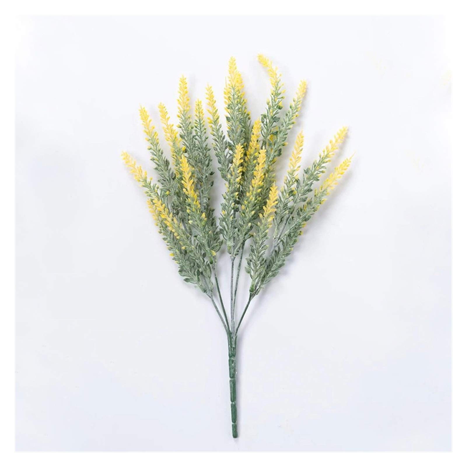 Artificial Lavender Flowers Bouquet - 1 Pack Silk Fake Plants for Home Decor, Wedding, Party & Cereal Decoration (Yellow) | Perfect for Centerpieces, Table Settings & DIY Crafts
