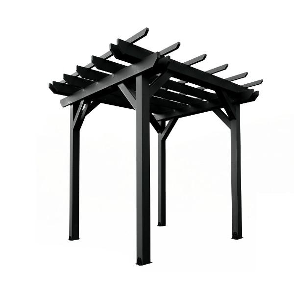 8' x 8' Outdoor Wooden Pergola with Canopy - Patio Garden Gazebo for Backyard, Deck, and Poolside Relaxation