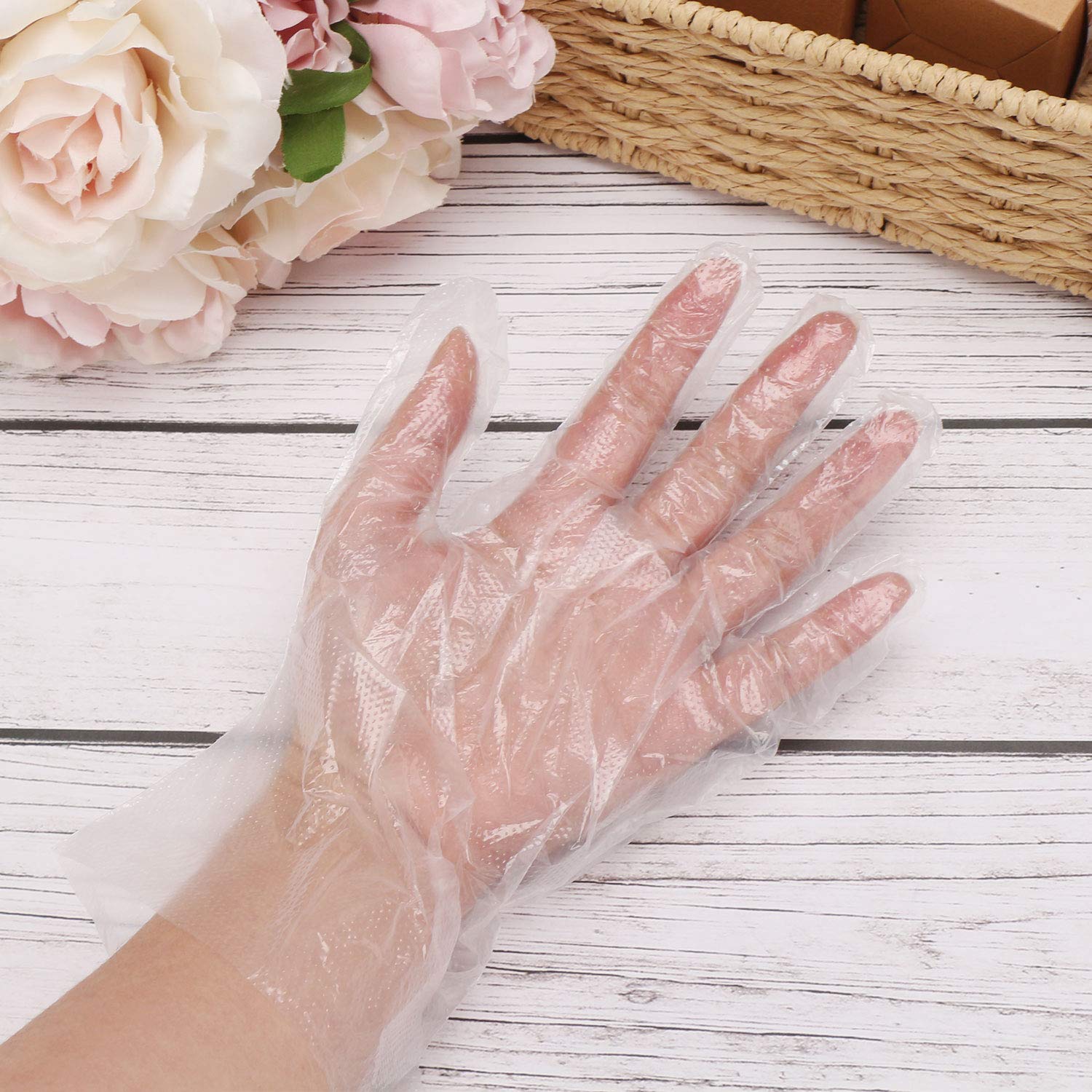 Segbeauty 200pcs Paraffin Wax Gloves - Disposable Plastic Thermal Mitten Liners for Paraffin Wax Bath & Spa Therapy - Compatible with Wax Machines & Refills - Perfect for Hand Treatments, Nail Salons & At-Home Spa Care