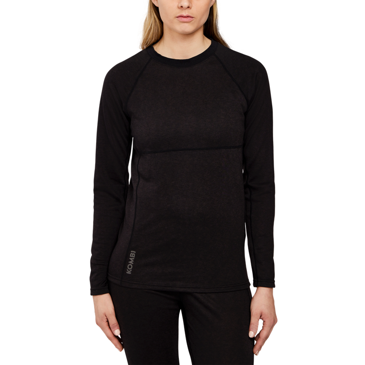 Kombi MerinoMIX PRO Crew Women's Thermal Base Layer - Soft Wool Blend for Cold Weather Hiking, Skiing & Outdoor Activities