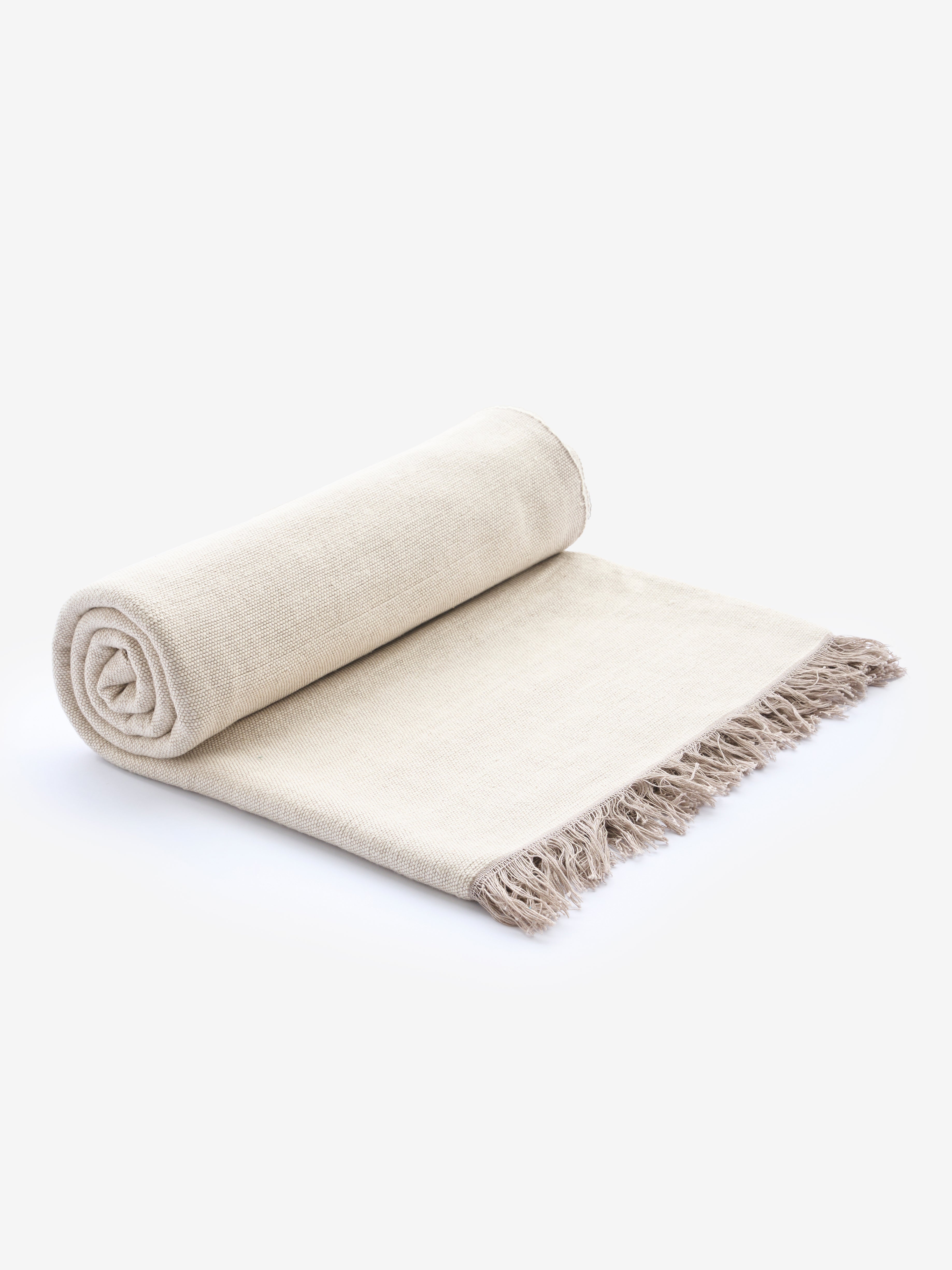 Organic Cotton Chambray Yoga Blanket - Set of 15 Premium Yoga Blankets for Studios & Home Practice - Eco-Friendly Meditation & Relaxation Accessories