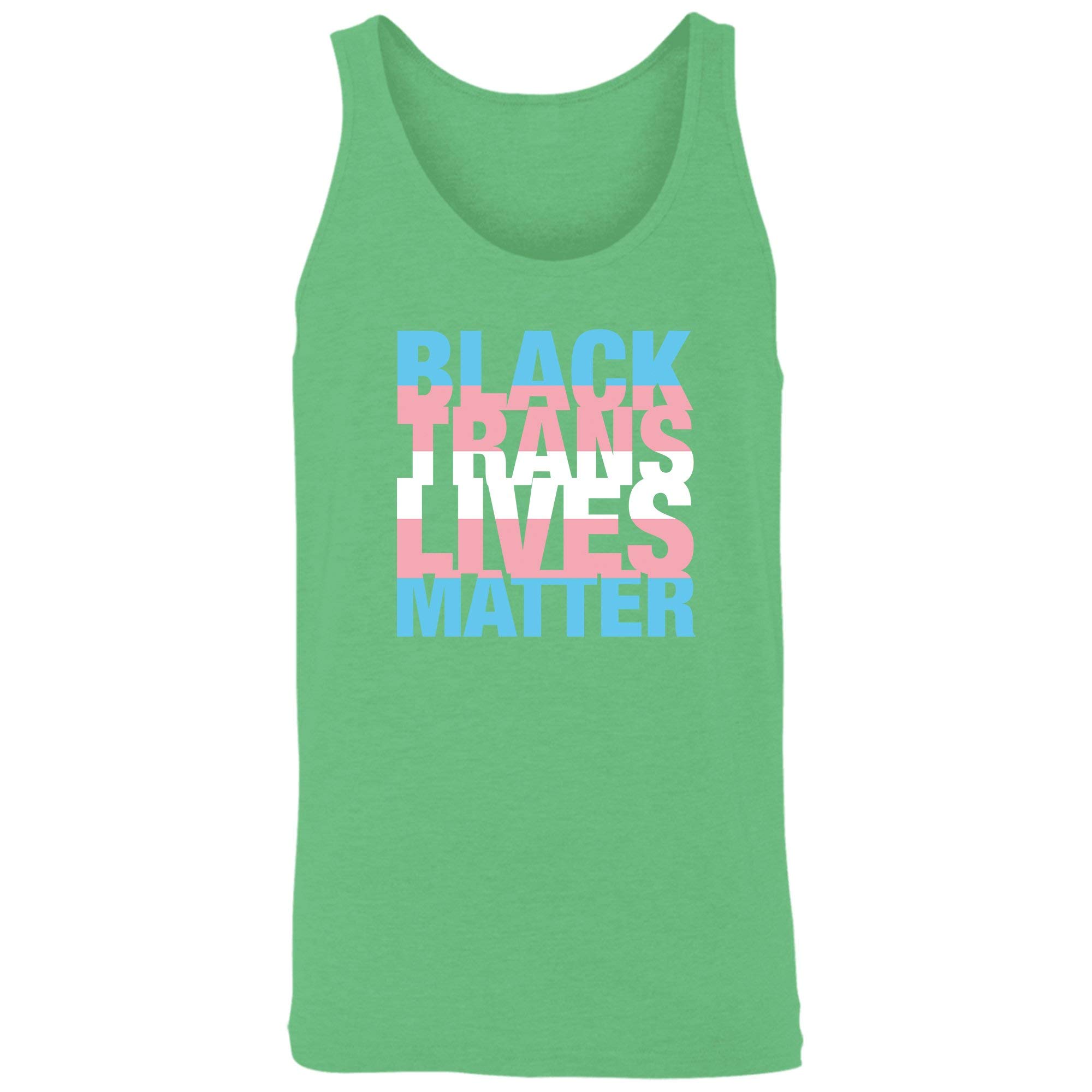 Black Trans Lives Matter Tank Top - LGBTQ+ Pride Trans Rights Shirt for Protests, Pride Parades & Everyday Wear