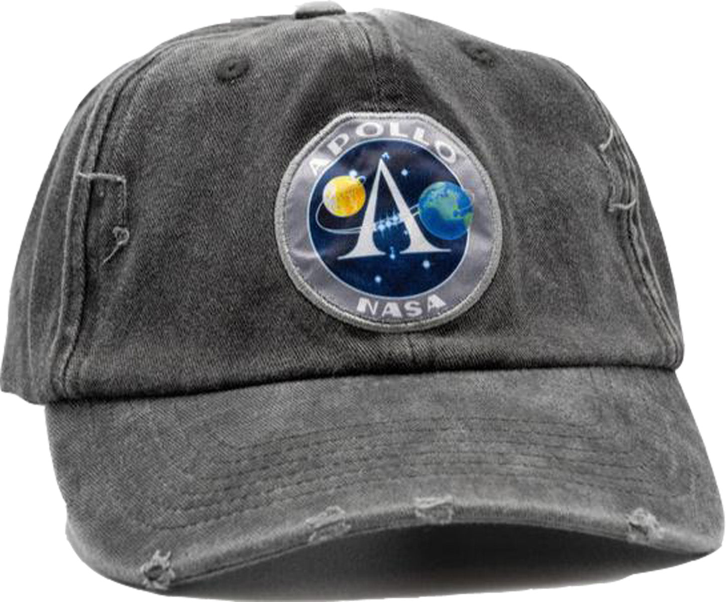 NASA Apollo Vintage Charcoal Baseball Cap - Retro Space Logo Adjustable Dad Hat for Men & Women - Perfect for Space Enthusiasts, Cosplay, and Everyday Casual Wear
