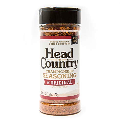 Head Country Bar-B-Q Championship Seasoning - Original Flavor | Gluten Free, MSG Free All-Purpose BBQ Dry Rub | Bold Herbal Spice Blend for Meat, Chicken & Vegetables | Perfect for Grilling, Smoking & Everyday Cooking | 6 oz (Pack of 1)