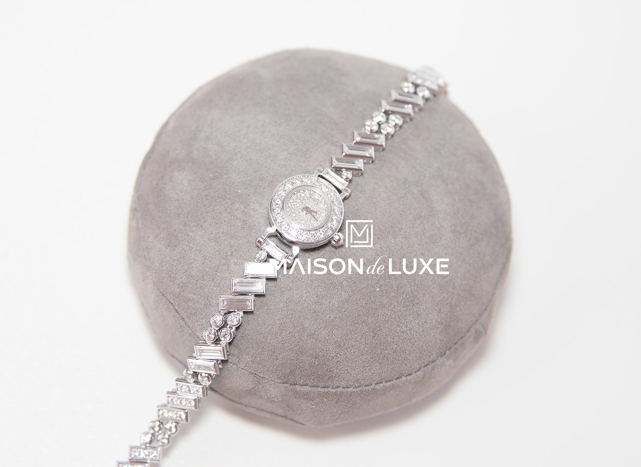 Hermes Faubourg Polka Baguette Diamond Watch for Women - Luxury Swiss Quartz Movement - Elegant Dress Watch for Parties, Weddings & Special Occasions