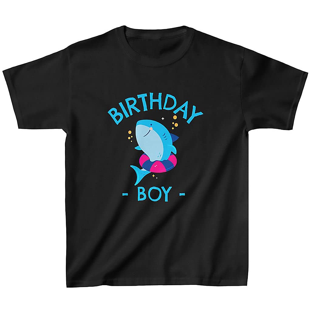 Fun Shark Birthday Shirt for Boys - Toddler & Youth Birthday Outfit | Cute Birthday Party Clothes for Kids | Perfect for Birthday Photos, Parties & Celebrations
