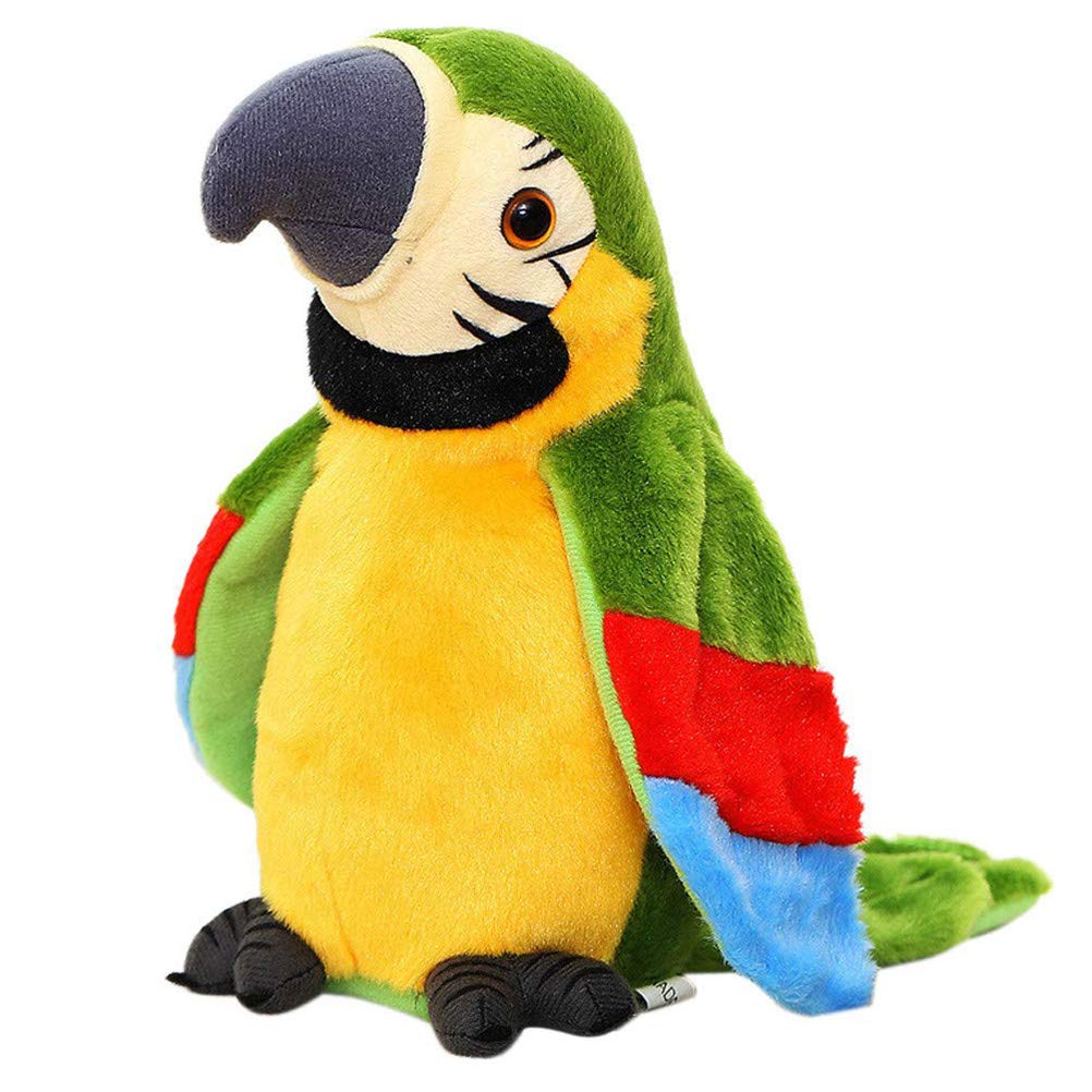 Interactive Talking Parrot Plush Toy - Repeats Your Words, Fun Gift for Kids - Perfect for Playtime & Learning