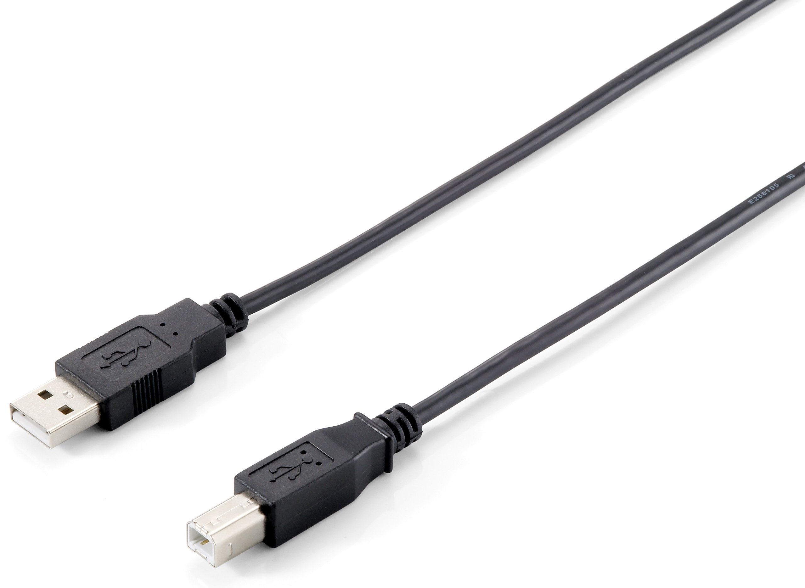 High-Speed USB 2.0 Cable A Male to B Male 5m/16ft Black - for Printers, Scanners, Audio Interfaces & External Hard Drives