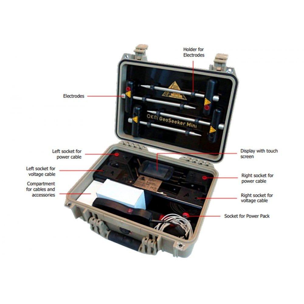 OKM GeoSeeker Mini - Professional Underground Water Detector & Cave Locator for Gold Hunters, Archaeologists, and Geologists | Perfect for Treasure Hunting, Mineral Exploration, and Geological Surveys