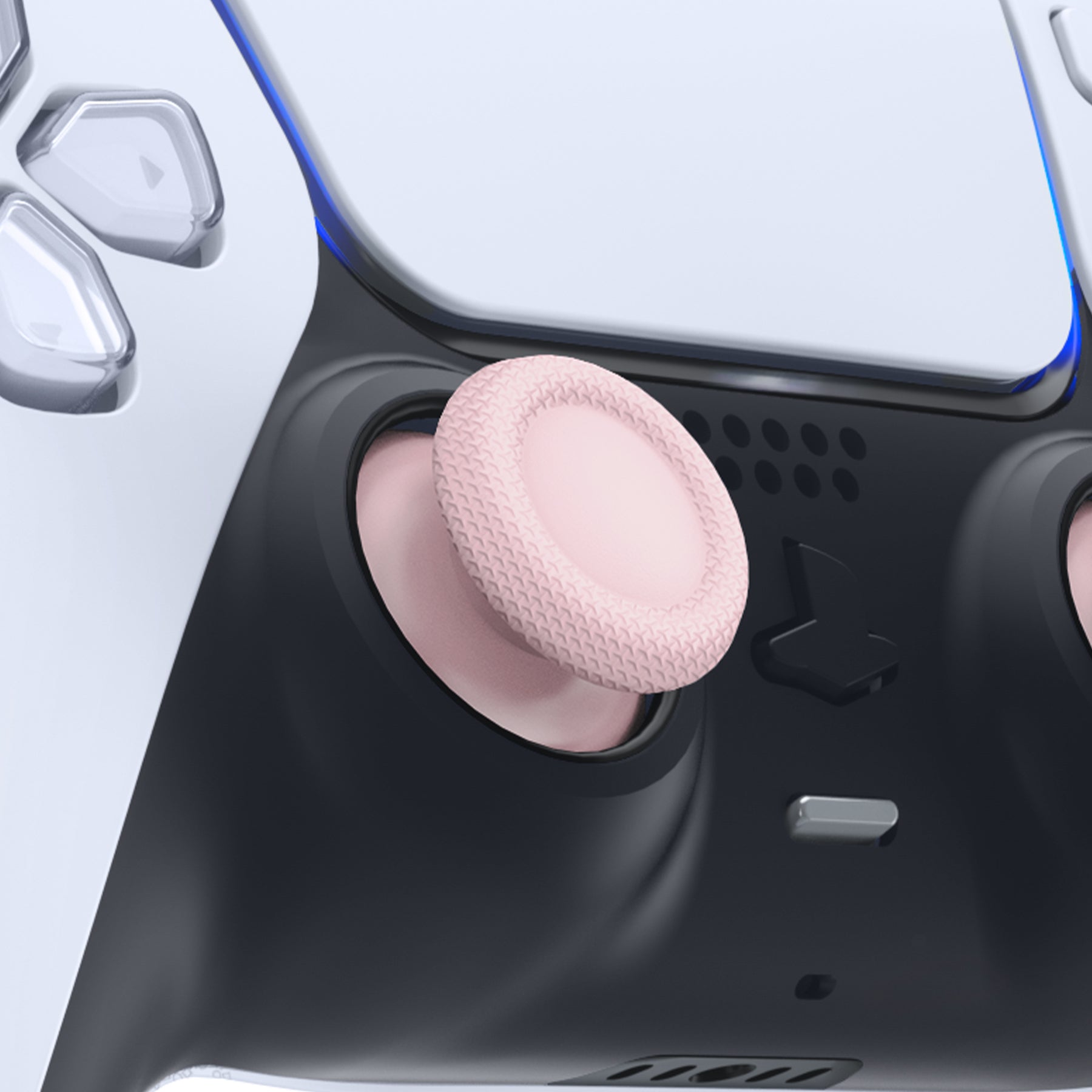 eXtremeRate Cherry Blossom Pink Replacement Thumbsticks for PS5 Controller - Custom Analog Stick Joystick Compatible with PS5 & PS4 All Models (JPF614) - Perfect for Gaming, DIY Controller Mods & Enhanced Gameplay Experience