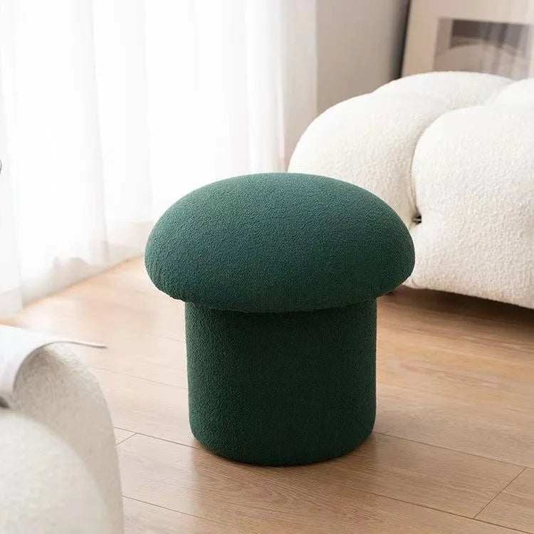 Mushroom Shaped Makeup Stool - Adjustable Height Vanity Stool with Soft Cushion for Dressing Room, Bedroom & Beauty Salon - Elegant Home Decor & Comfortable Seating