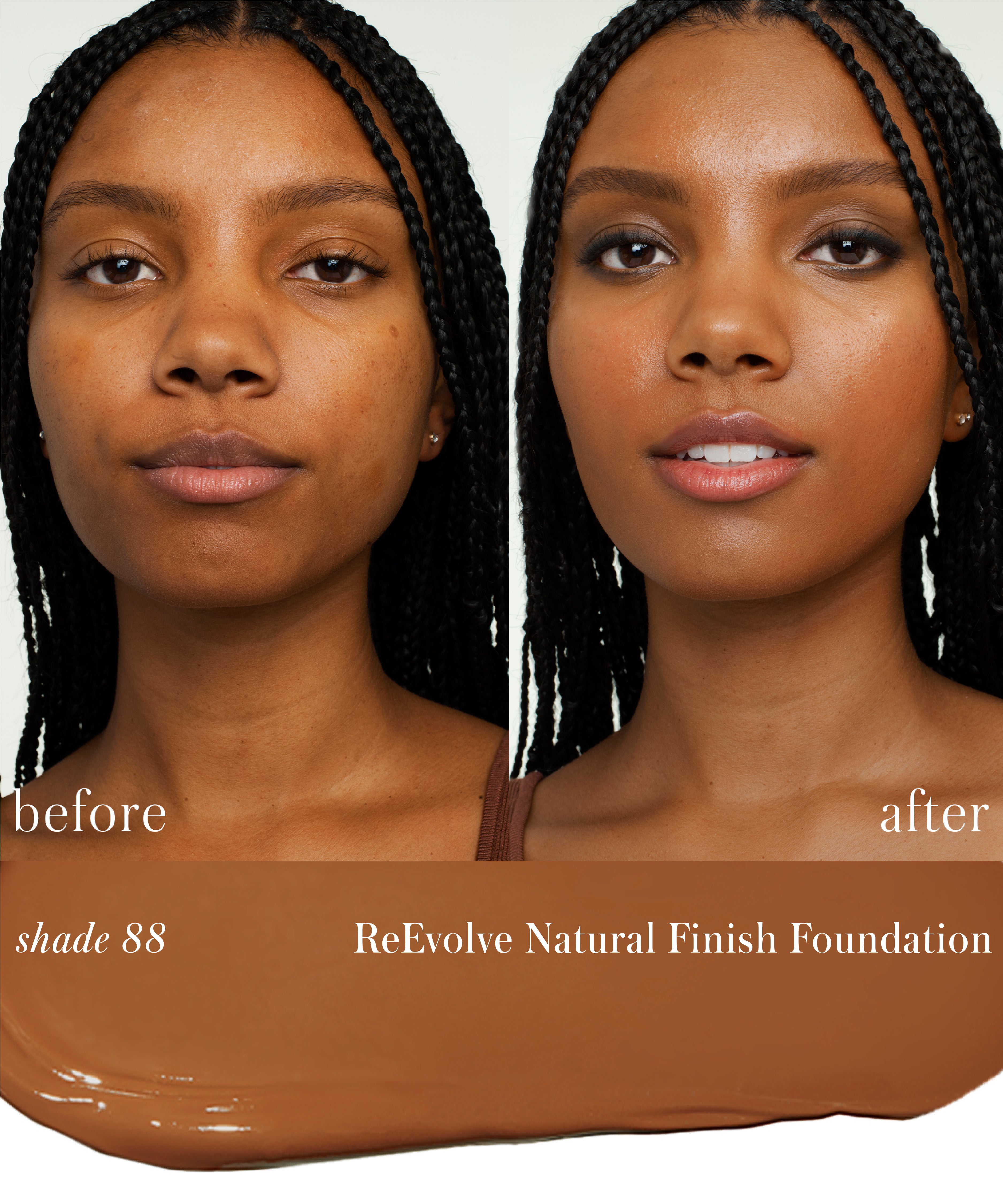 ReEvolve Natural Finish Liquid Foundation - Lightweight, Buildable Coverage for Flawless Skin | Perfect for Everyday Wear & Special Occasions