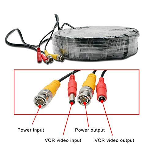 MACHSWON Video Power Cable for Security Camera & DVR System - Surveillance Setup