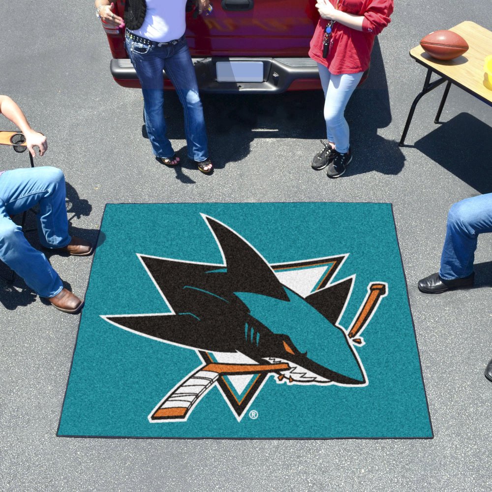 San Jose Sharks NHL Tailgater Mat 59.5x71 Inches - Premium Outdoor Game Day Mat for Football, Baseball, Hockey Tailgating Parties & Backyard BBQs