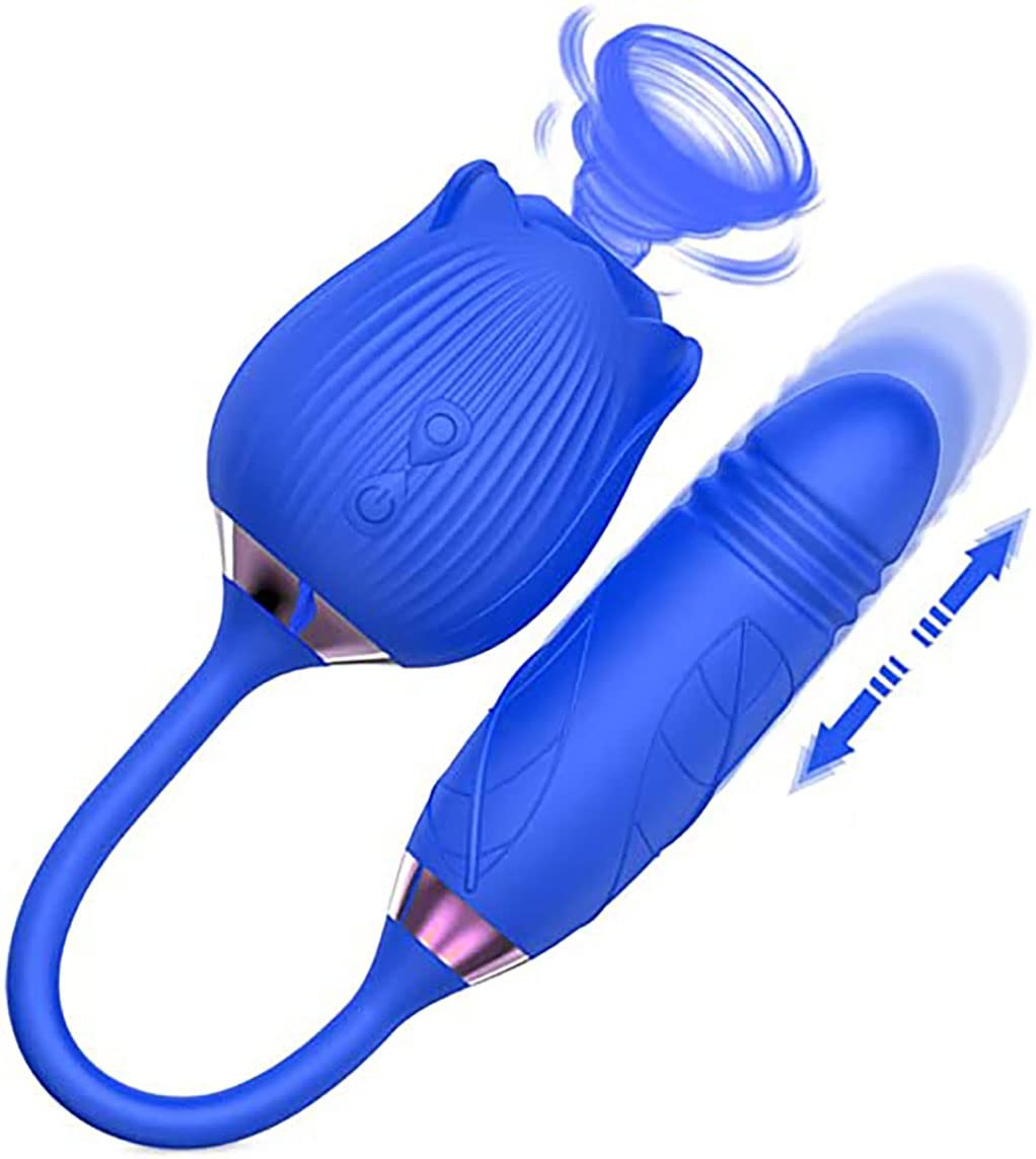 Premium Rechargeable Rose Clitoral Stimulator - 10 Vibration Modes, Waterproof & Washable Dual Head Design for Women - Perfect for Solo Play, Couples & Sensual Massage - Ideal Gift for Valentine's Day, Anniversary & Romantic Occasions