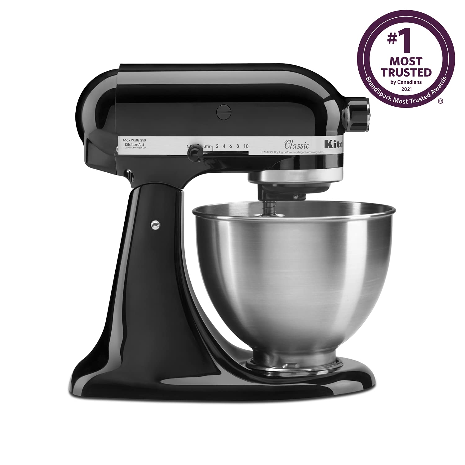 KitchenAid Classic Series 4.5-Quart Tilt-Head Stand Mixer with Metal Food Grinder Attachment | Powerful Baking & Cooking Appliance for Home Bakers | Perfect for Dough, Cookies, Cakes & Meat Grinding
