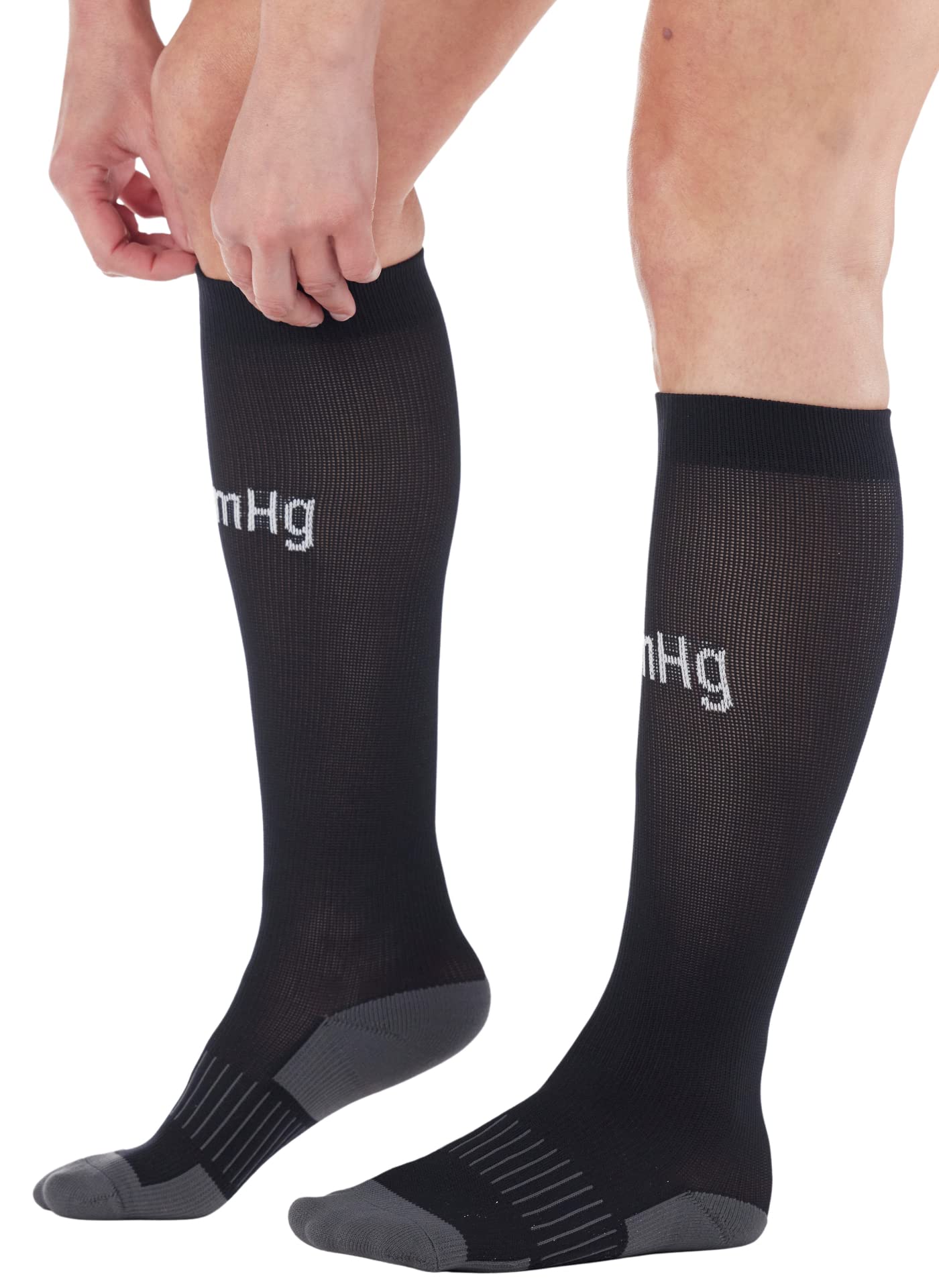 Best 20-30 mmHg Compression Knee High Socks for Women & Men - Medical Grade Support for Circulation, Running & Travel - Made in USA
