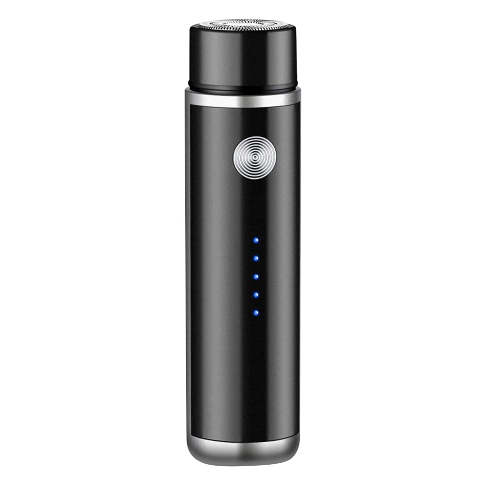 Mini Portable Electric Shaver for Men - USB Rechargeable Rotary Beard Trimmer, Waterproof Wet/Dry Shaving Machine with Washable Design | Perfect for Travel, Gym & Daily Grooming