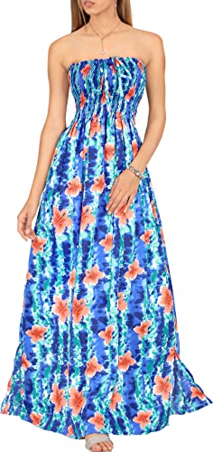 Cobalt Floral Stripes